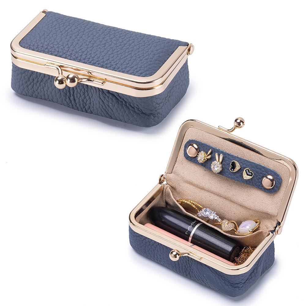 Exquisiter Schmuckorganizer aus echtem Leder, Luxuriöses Mini-Schmucketui für Damen, Perfektes Geschenk zum Geburtstag, Jubiläum