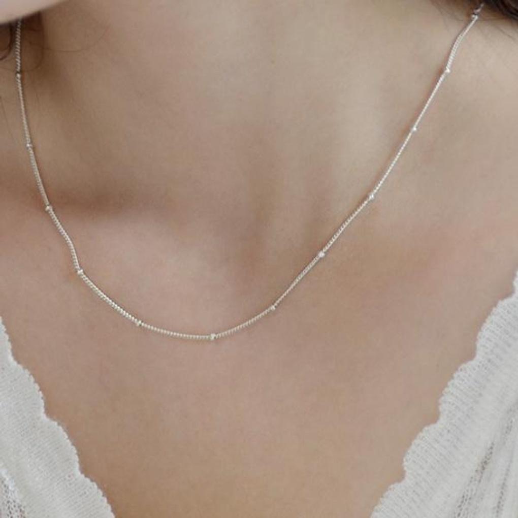 Women's Daily Accessory Sari Ball Chain Necklace