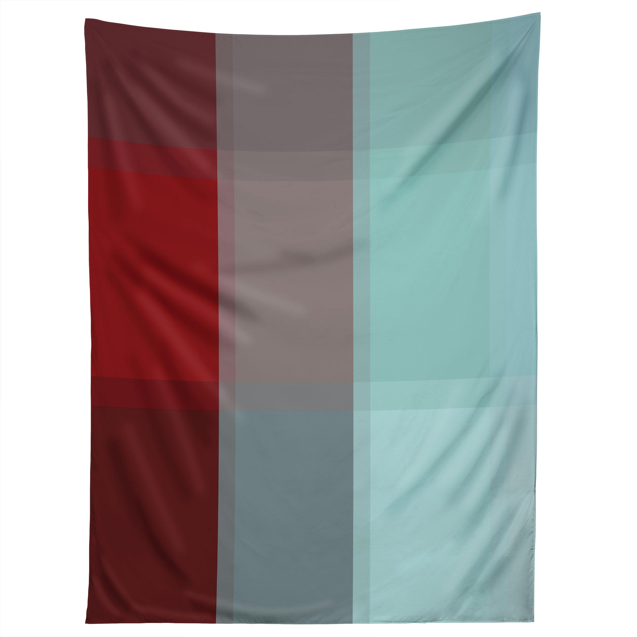 BURGUNDY TARTAN tapestry 75x100 чёрный