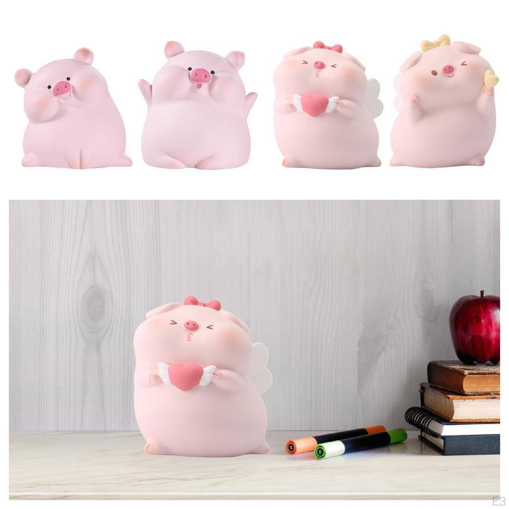 Cartoon Sparschwein Heimdeko Geldspardose für Kinder Kinder Babyparty Neigungskopf