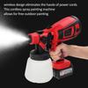 Paint Sprayer, 650W HVLP Electric Spray Paint   1400ml Container with 6 Copper Nozzles 3 Spraying Effects for Indoor and Outdoor Furniture, Fences, 
