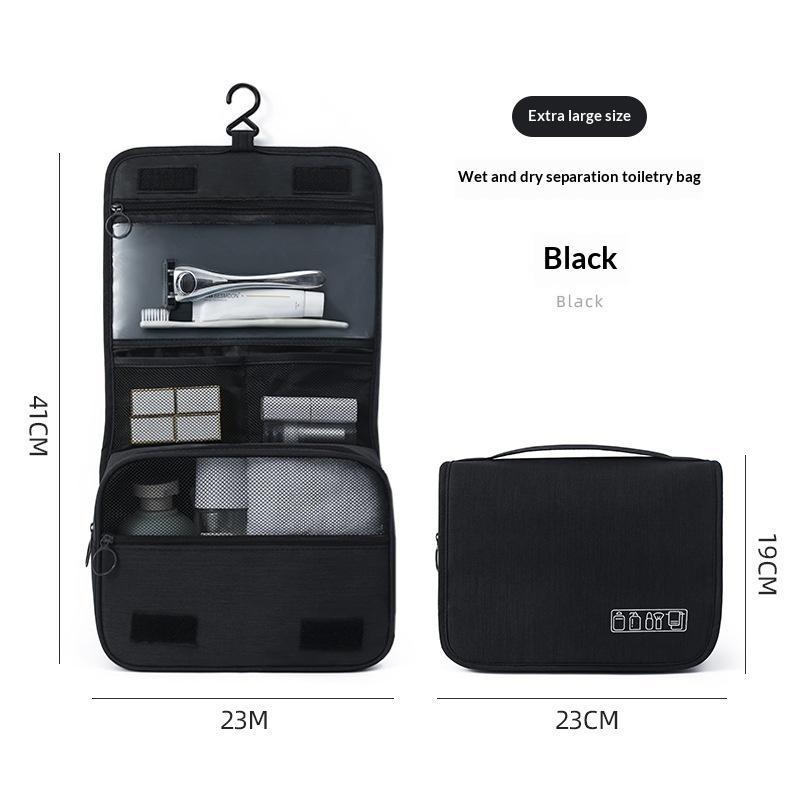 Waterproof Hanging Travel Toiletry Bag Sturdy Hook Large Capacity Multiple Pockets Organizer for Hotel Stay Travel Daily Use