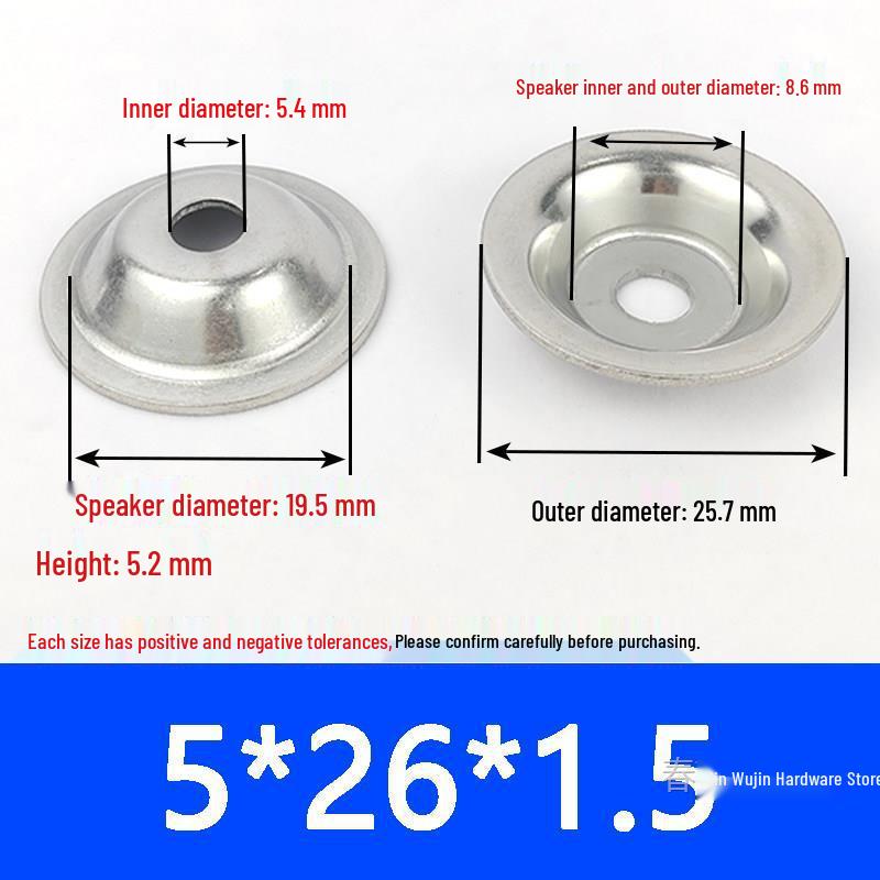 304 Stainless Steel Bowl Gasket with Washer for Adjustable Foot Cup and Recessed Hole Screw