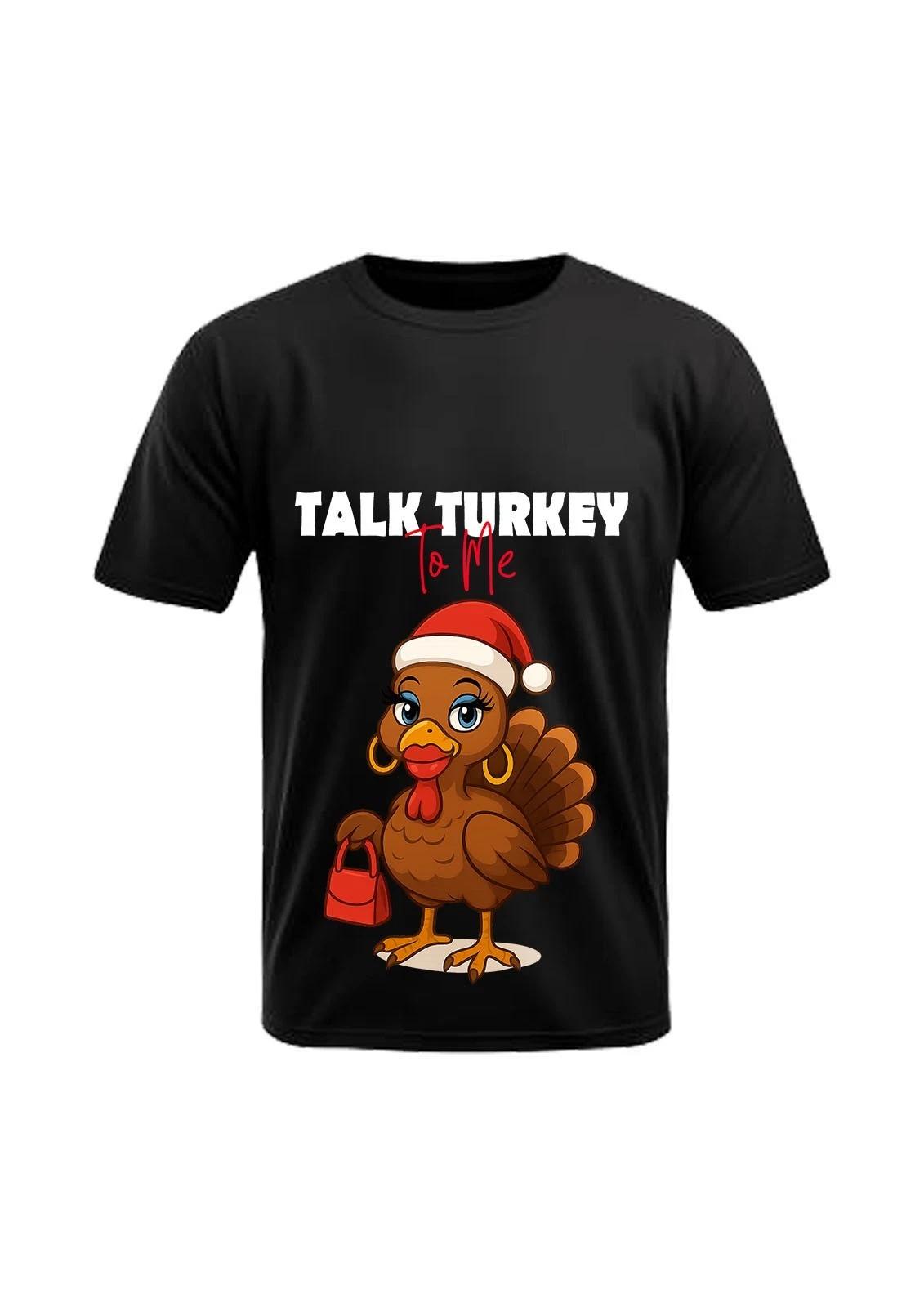 Talk Turkey To Me Fun/Rude/ Suggestive ChristmasT-Shirts, Christmas Party Fun S