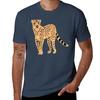 Cheetah Cartoon Tshirt Plus Size Basic Short Sleeve Top
