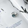 Silver Ring with London Blue Topaz 4.339ct, Product Weight 4.37 G (2151760)