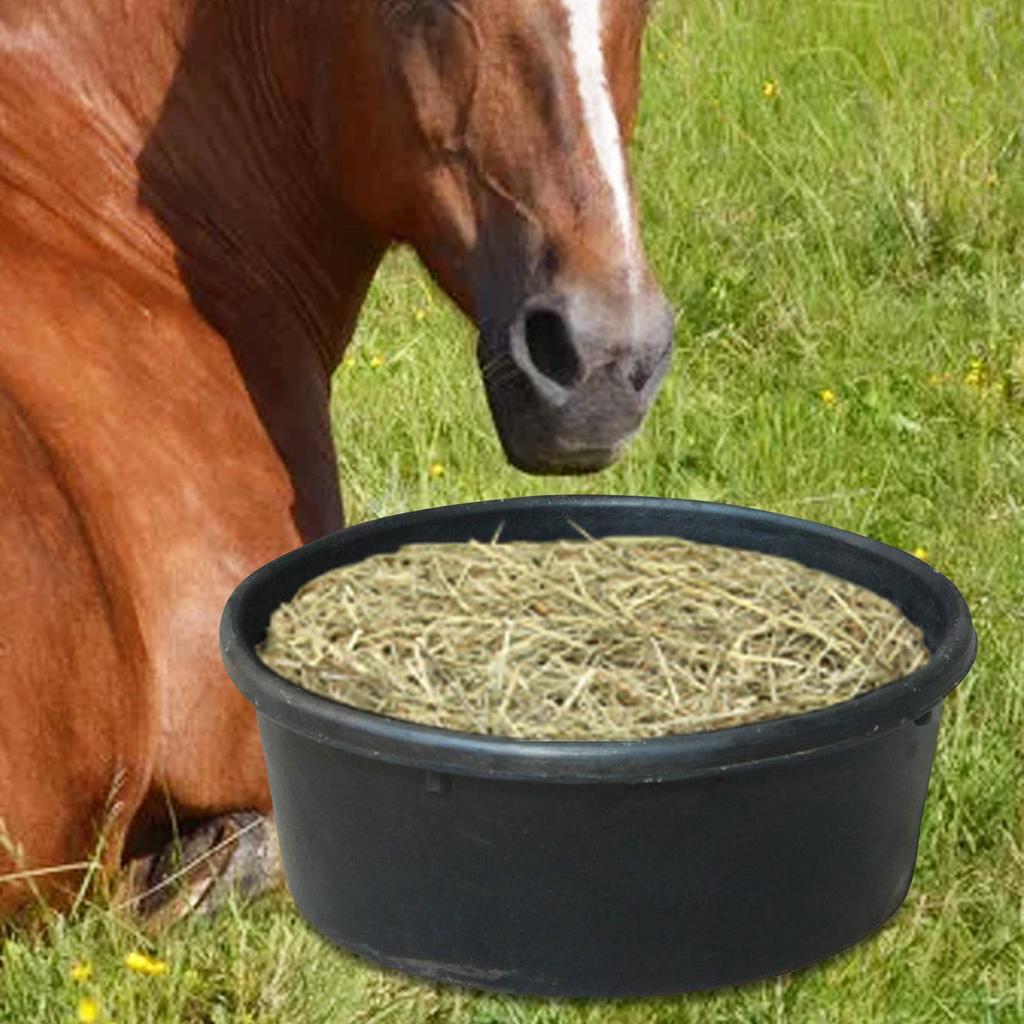 Feeding Pans 4L Plastic Horse Feeder Dog Bowl Pig Feeder Goat Chicken Manure Bath Container Large Utility Feed Bucket Feed Pan