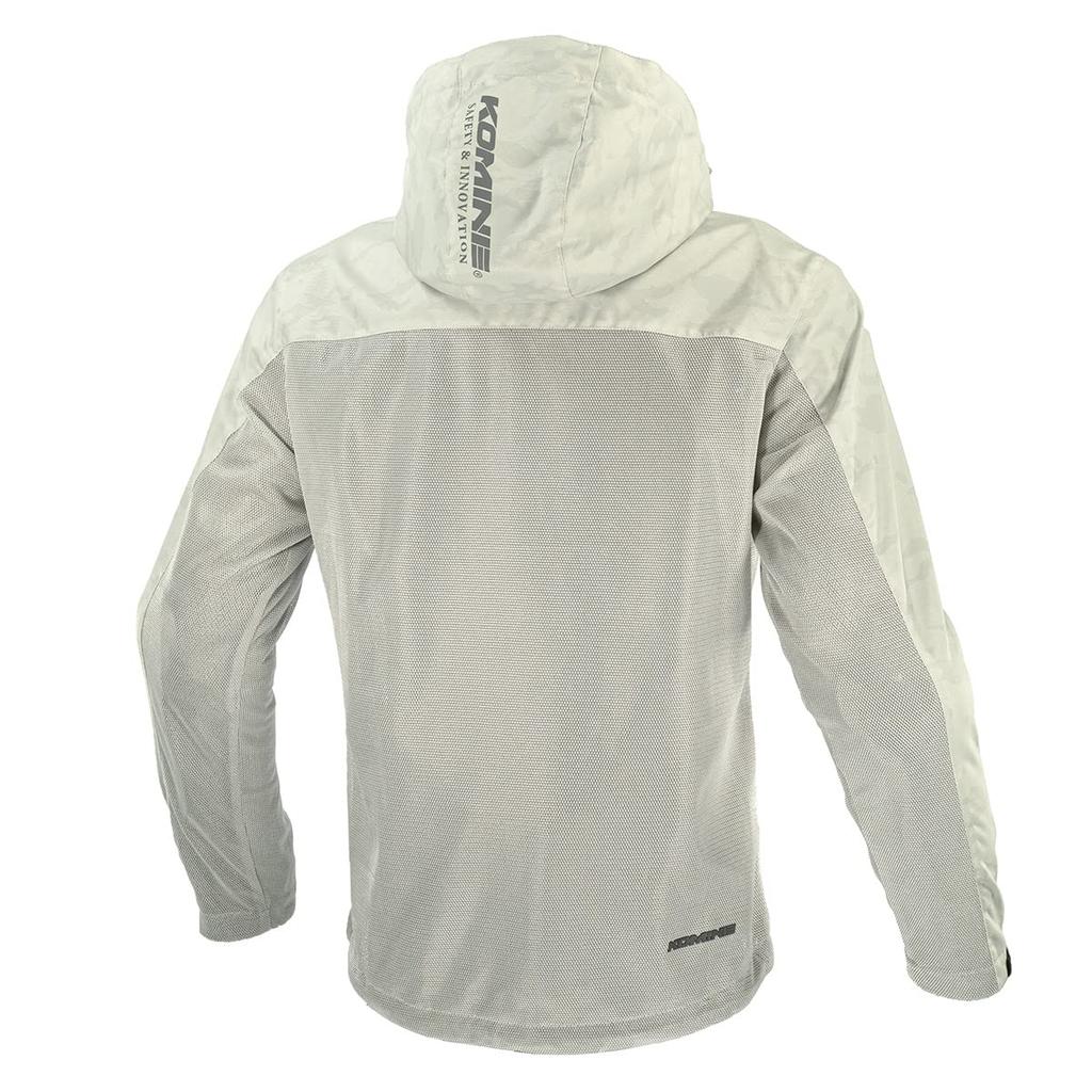 Motorcycle Jacket Protective Mesh Parkaint Silver Camo M [KOMINE] JK-1143 07-1143 Men's