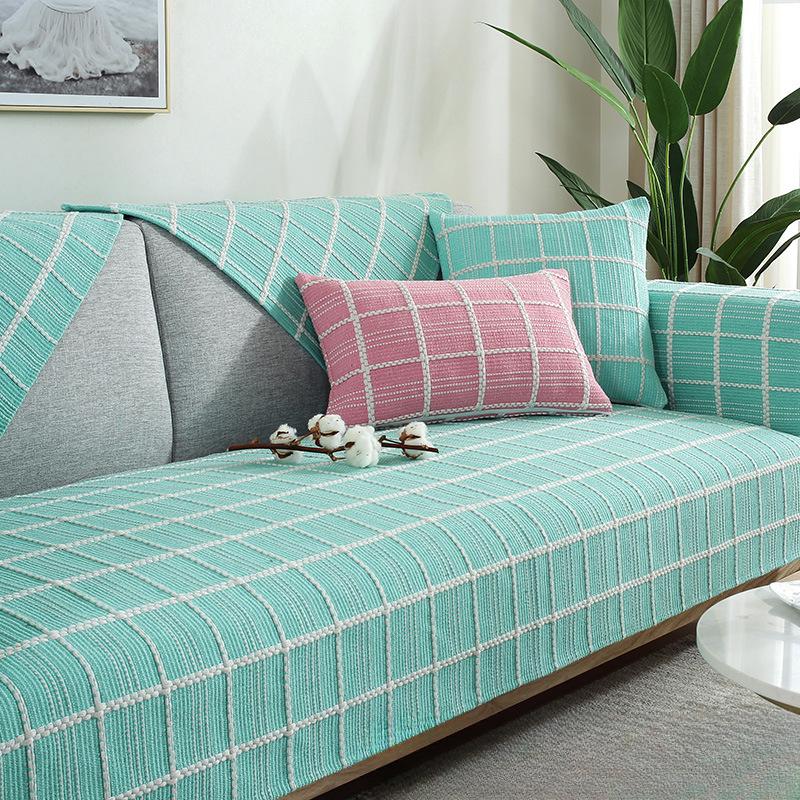 

Cotton Linen Sofa Cushion Four Seasons Universal Non-Slip Modern Nordic Sofa Cover High-End Affordable Luxury 70*70CM