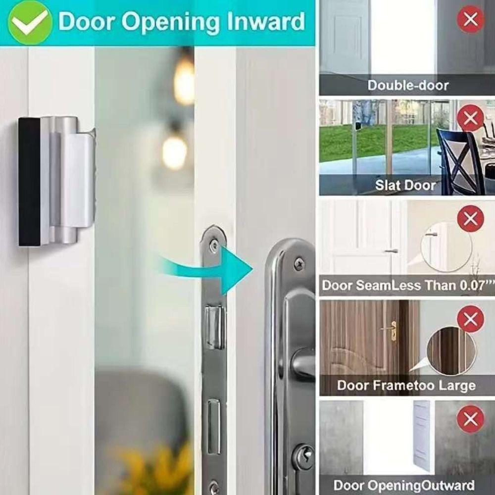 Aluminum Zinc Zinc Alloy Door Reinforcement Lock Easy to Install Door Lock Device  Inward Swinging Door