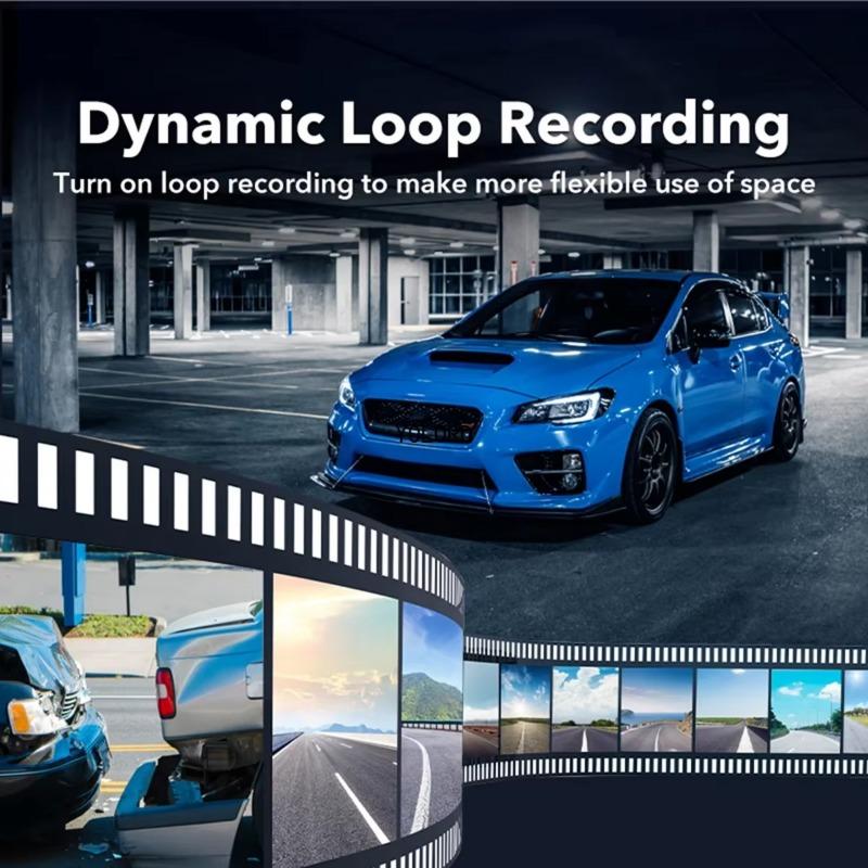 Dash Cam Front 2K And Rear 1080P Camera Night Vision Supports 24H Parking Monitor Collision Sensor Car Video Recorder WiFi