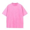 [230g Washed Oversized Distressed Drop Shoulder T-shirt] Cross-Border Trendy European & American Print.