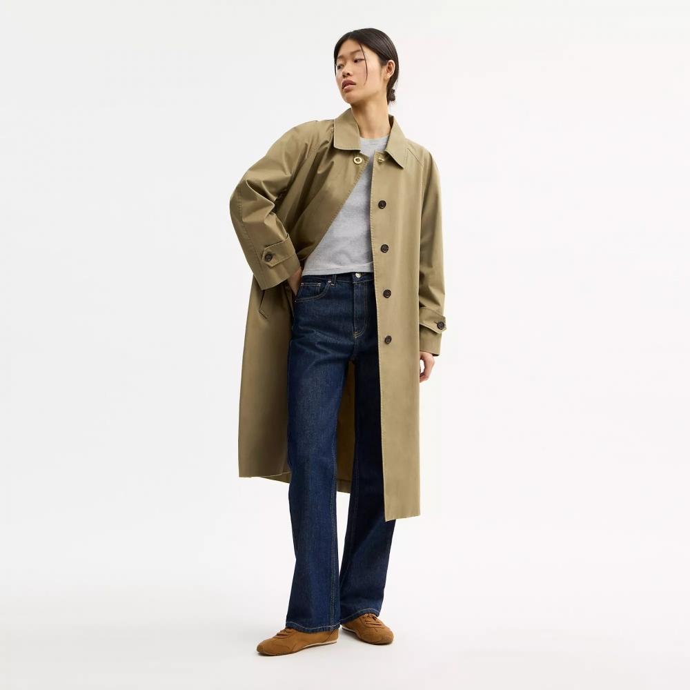 Coach Lightweight Trench Coat Ash