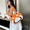 Cartoon Cute Furry Animal Handbag Plush Large Capacity Shoulder Messenger Bag Little Raccoon Handbag Girl