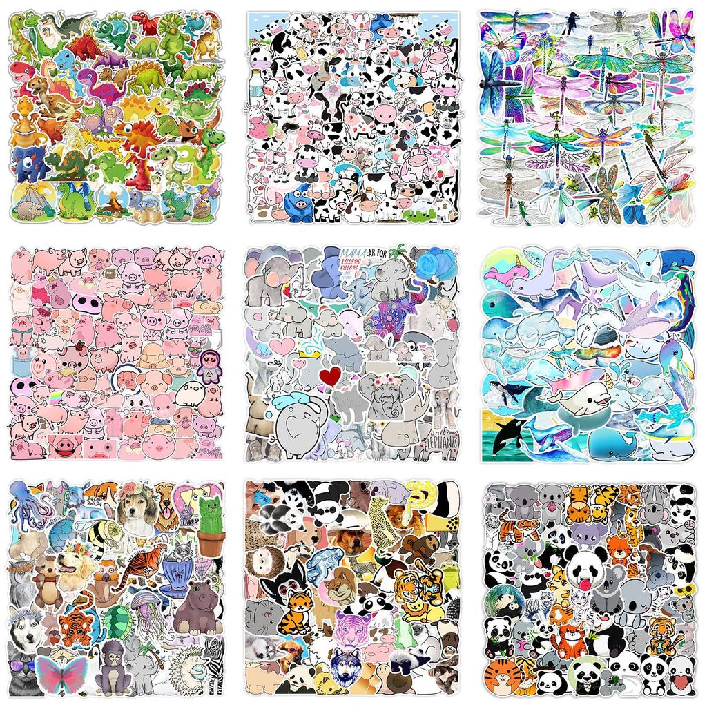 Various 50 Animal Cartoon Graffiti Stickers Car Mobile Phone Tablet Kettle Decorative Waterproof Stickers