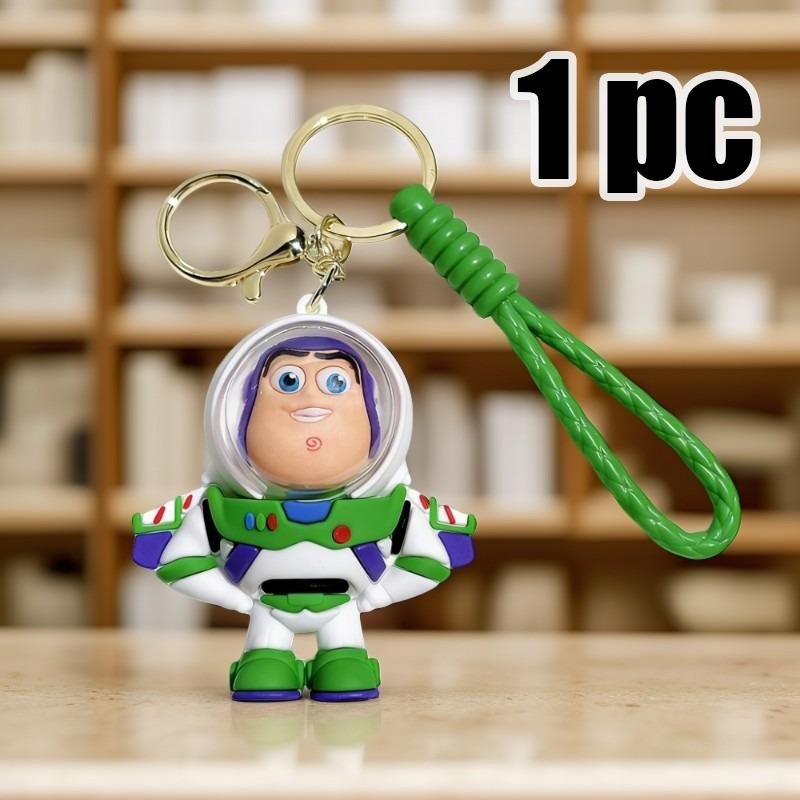Disney Super Cute Animation Toy Story Theme Keychain Woody Buzz Doll Keychain Couple Bag Pendant Keychain Accessories Toy