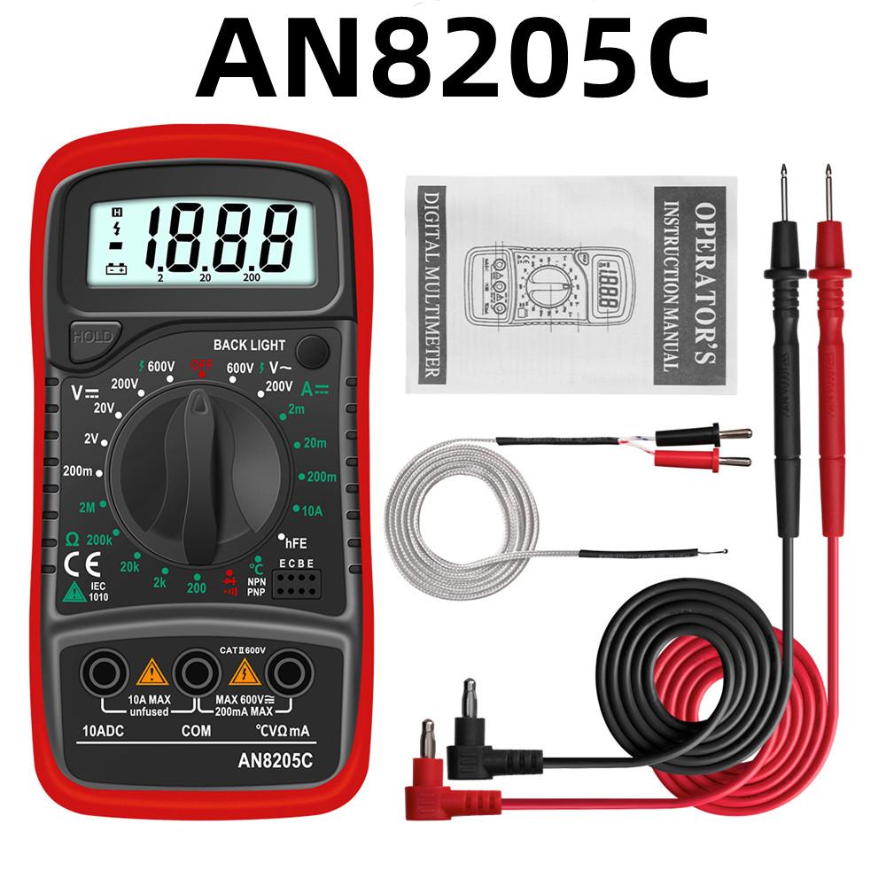 XL830L Handheld Digital Multimeter LCD Backlight Portable AC/DC Ammeter Voltmeter Ohm Voltage Tester Meter Multimetro
