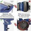 60mm 70mm 80mm Heavy Duty Woodworking Clamp Ragum Clamp Table Work Bench Vice Swivel Base Table Vise Clamp