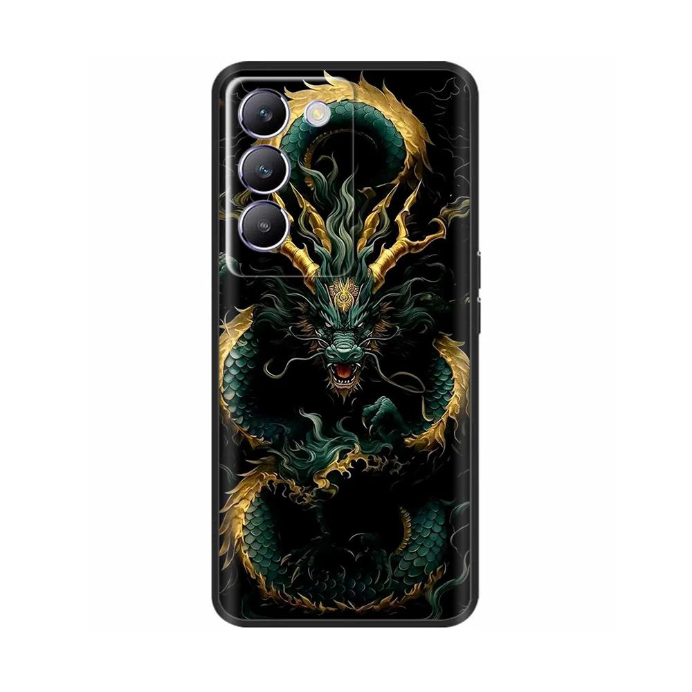 Shockproof Cover For Vivo V40 SE 5G T3 Y200e 5G V40SE Animal Painted Phone Back Cover Soft Silicone Case For Vivo T3 V40 SE Capa