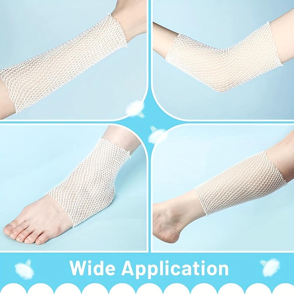 1 Roll Elastic Net Wound Dressing Net Tubular Bandage Mesh Tubing Tubular Gauze Fix Breathable Bandage Retainer for Wrist Elbow