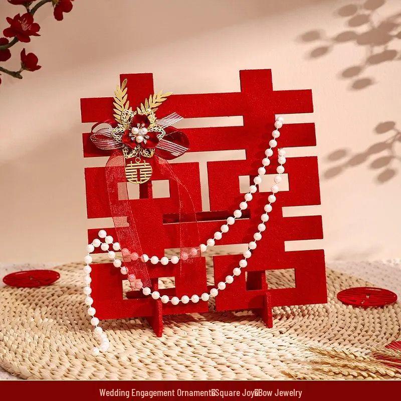 Three-Dimensional Double Happiness Wedding Ornaments & Room Decorations