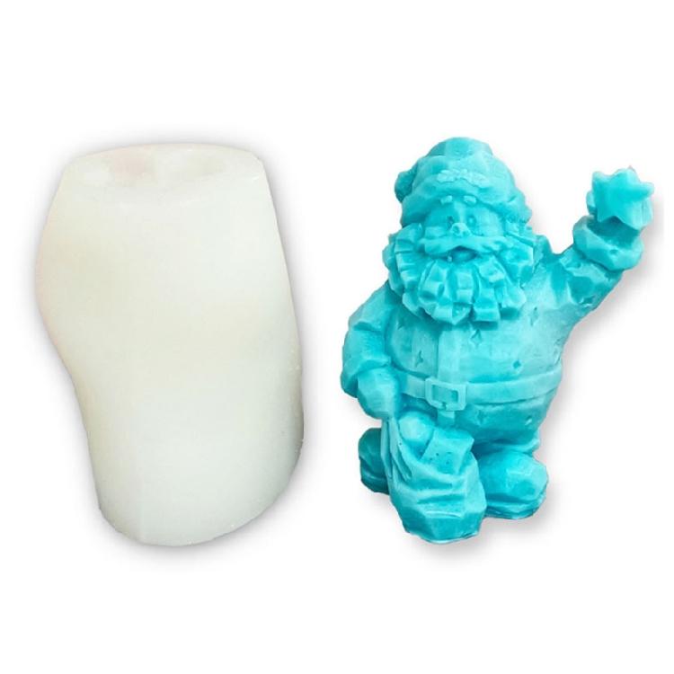 Silicone Cake Decorating Candle Mold Chocolate Candy Baking Mould Christmas Party Decorations Handmade Gift Craft DIY