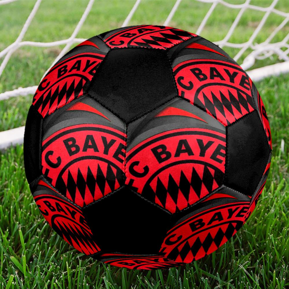 FC Bayern Munich Indoor Soccer Ball Colorful Machine Stitched PVC Size 5 Team Training Competition Ready Durable High-Bounce Cool Sports Gift