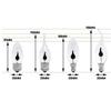 LED Flame Tip Design LED Flame Bulb Filament Style Nature Fire Effect Flickering Light Bulb Vintage Filament Bulb Bar Decor