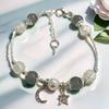 Cat's Eye Moonstone Butterfly Bracelet for Women – Trendy, Versatile Beaded Design, Perfect Student Gift