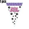 Puppy Dog Paws Party Supplies Tableware Plates Cups Tablecloth Banner Birthday