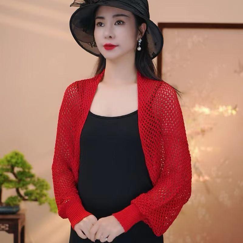 Ice Silk Long Sleeve Shawl: Versatile Fashion for Summer and Autumn