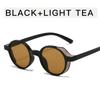 Fashion Trendy Women Sunglasses Round Shape Anti-reflective Sun Glasses Female Vintage Style Party Club Woman Sun Glass