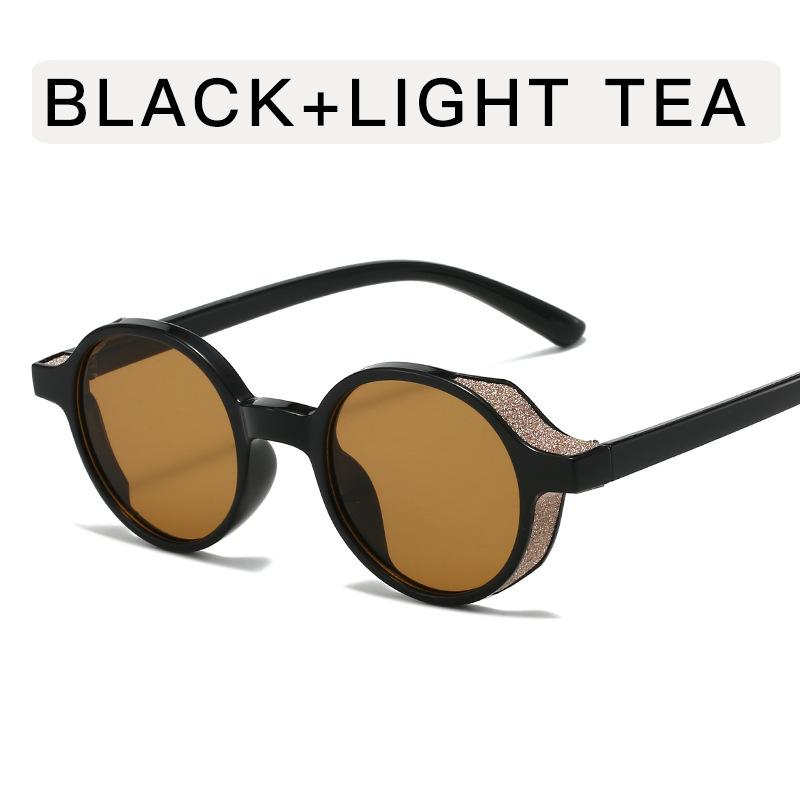 Fashion Trendy Women Sunglasses Round Shape Anti-reflective Sun Glasses Female Vintage Style Party Club Woman Sun Glass