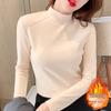 2025 Autumn/Winter Women's German Velvet Thermal Double-Sided Fleece Turtleneck Base Layer Top