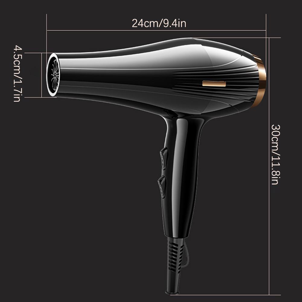 800W Hair Dryer Professional Negative Ion Blower Home Use Hot Cold Blow Drying Salon Blower Diffuser Concentrator Nozzle