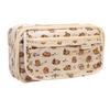 Capybara Pencil Case with Clear Flip Large Capacity Stationery Storage 9 Multifunctional Pen Bag Cover, Pouch, Layers,