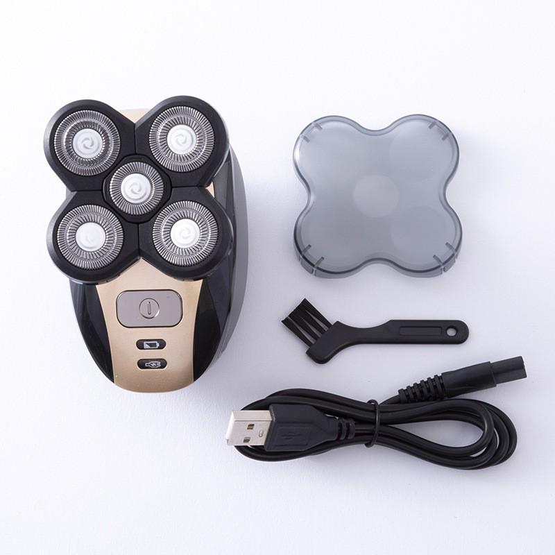 

Аккумуляторная электробритва 5-в-1: Бритва для бритья всего тела с 5 лезвиями, моющаяся полностью