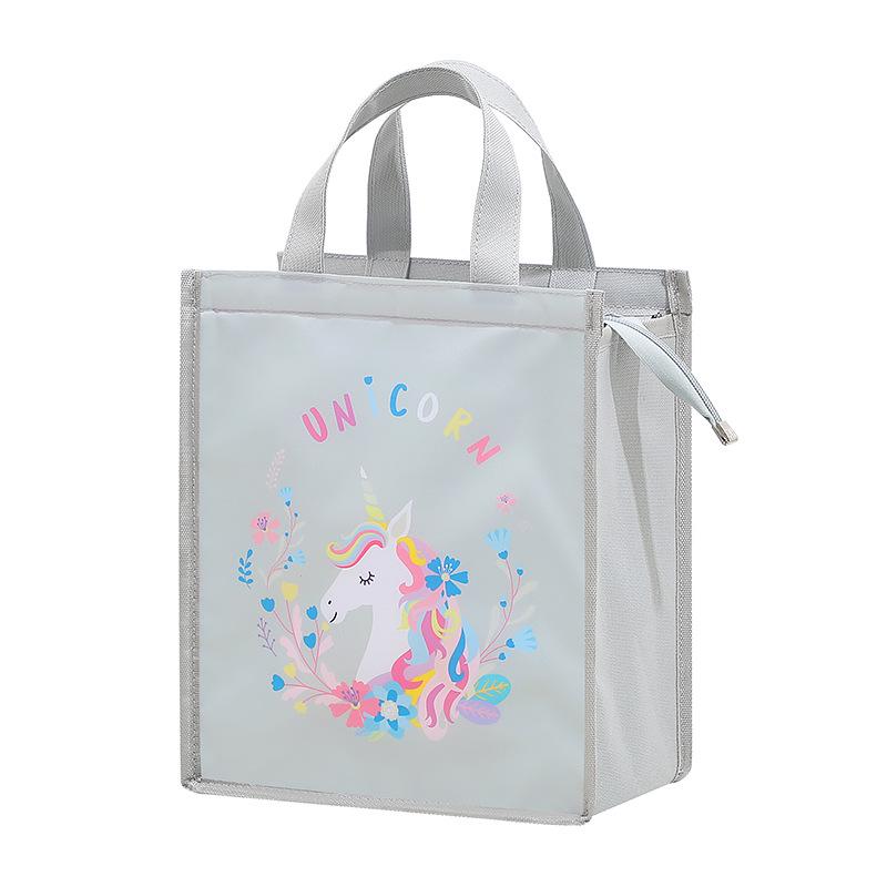 Waterproof Oxford Cloth Thermal Lunch Bag with Aluminum Foil Lining