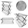 4-Tier BBQ Bread Cake Cooling Rack Folding Dessert Display Storage Rack Kitchen Baking Tool Home Baking Storage Shelves
