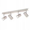 Ceiling Spotlight - NETTLIFE - 4x GU10 - Nickel - Rotatable 330° - Ø62 Cm