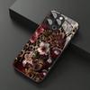 Luipaard Kersenpatroon Gehard Glas Telefoonhoesje Voor iPhone 17 16 15 14 13 12 11 Pro Max 17Air 16E 7 8 15 Plus XR XS X Hoesje