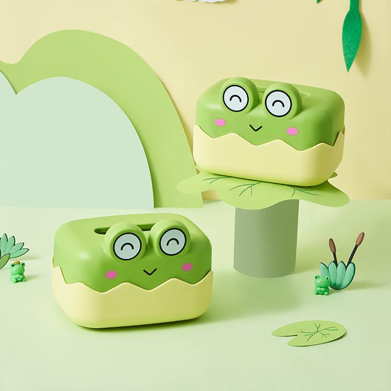 Cartoon Frog Tissue Box Holder