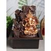 Buddha Tabletop Water Fountain with LED Lights | Polyresin Indoor Outdoor Waterfall Showpiece for Home & Office Decor