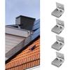 1/4PCS Aluminium Standing Seam, Mounting Solar PV Roof Seam Clamp, Clamp, Roof Seam Clamp, Sheet Seam Clamp Parts(4pcs)