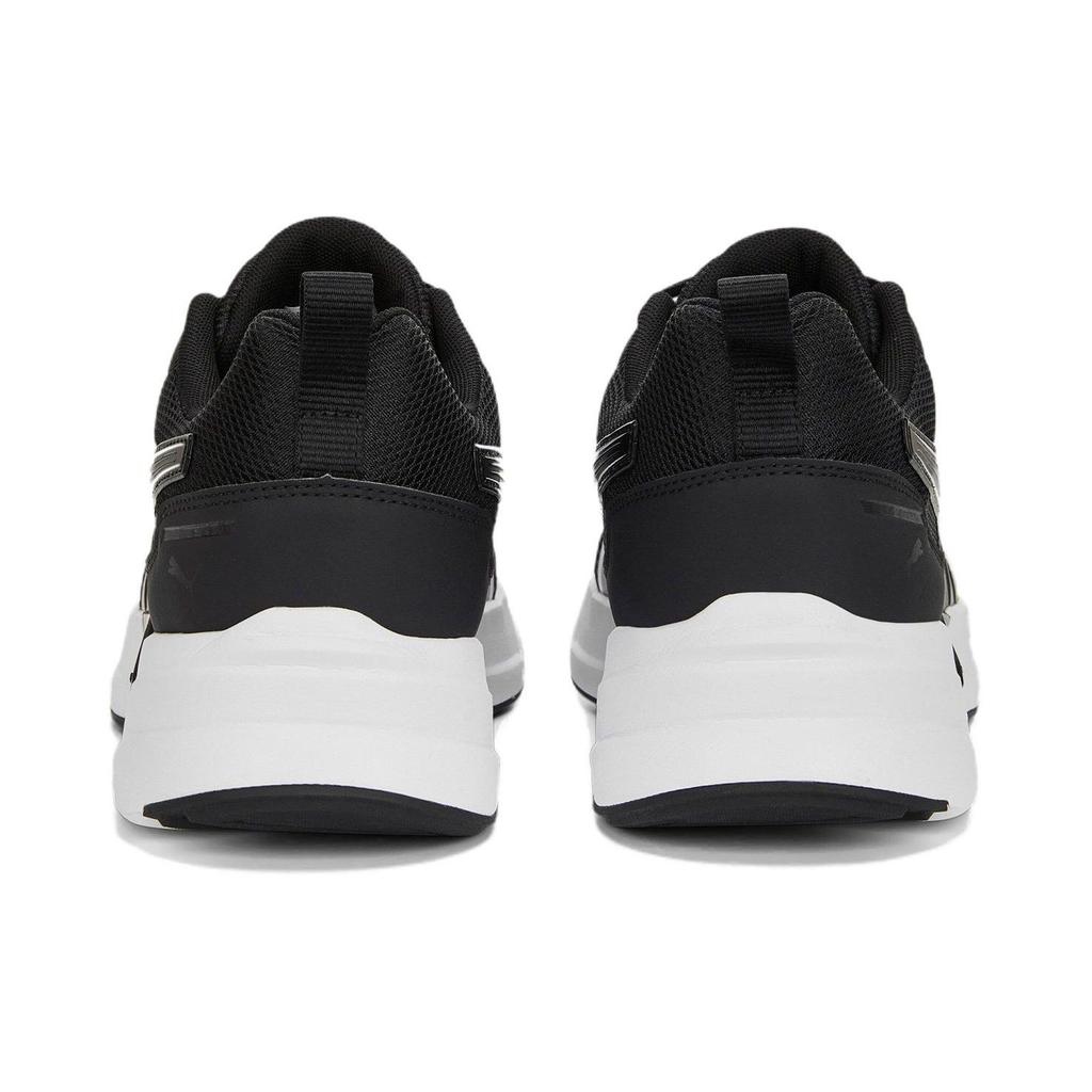 Puma Power Runner Mesh Bequeme Sport Low-Top Lifestyle Schuhe Unisex Sneaker Schwarz Weiß 388987-03