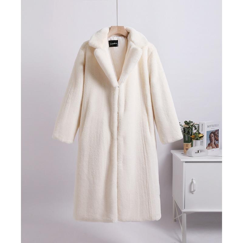 

Жіноче зимове пальто, Пальто вільного крою середньої довжини, Жіноче пальто з хутряним коміром L-XL