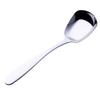 Portable Thicken Flat Stainless Steel Suqare Head Soup Spoon Kitchen Tableware