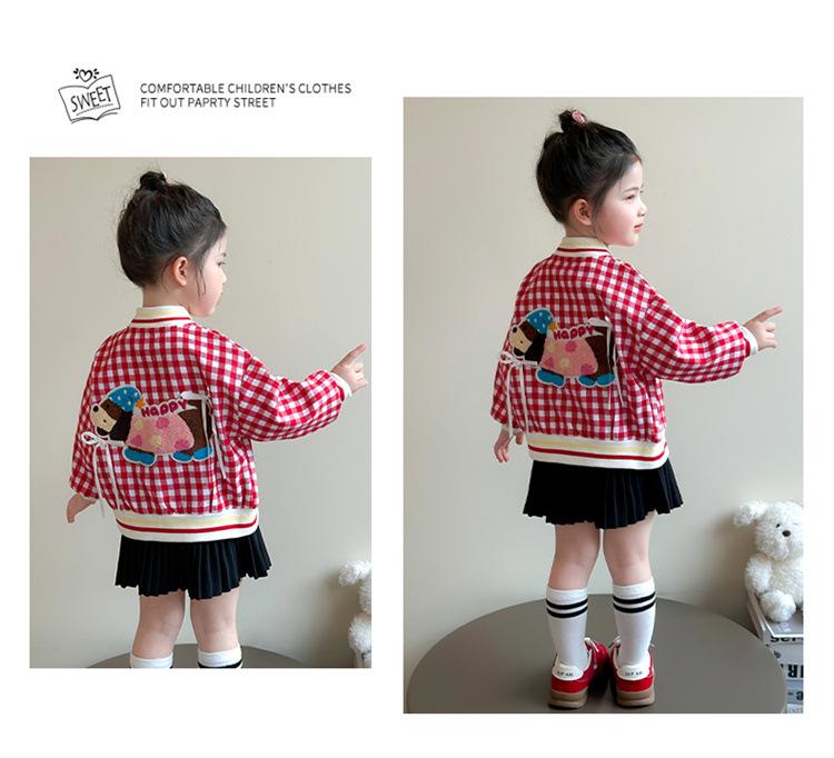 2025 Girls' Spring/Autumn Fashionable Baseball Jacket - Casual Outerwear for Baby Girls