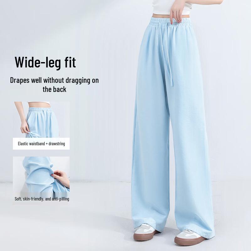 Baleno Women's Lightweight Milk Floss Wide-Leg Pants