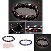 Elegant Weight Loss Round Black Stone Magnetic Therapy Bracelet For Health Care